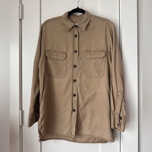 Zara Men's Light Brown Shirt Jacket